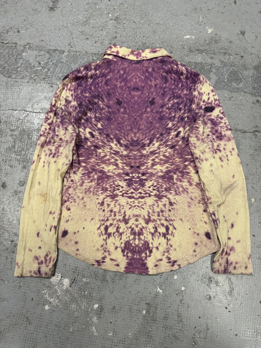 FW1999 Roberto Cavalli Fury Purple Movement Shirt cExRSxA 1