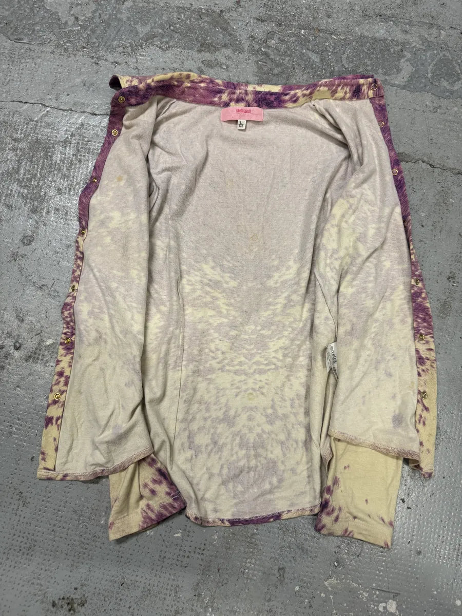FW1999 Roberto Cavalli Fury Purple Movement Shirt cExRSxA 3