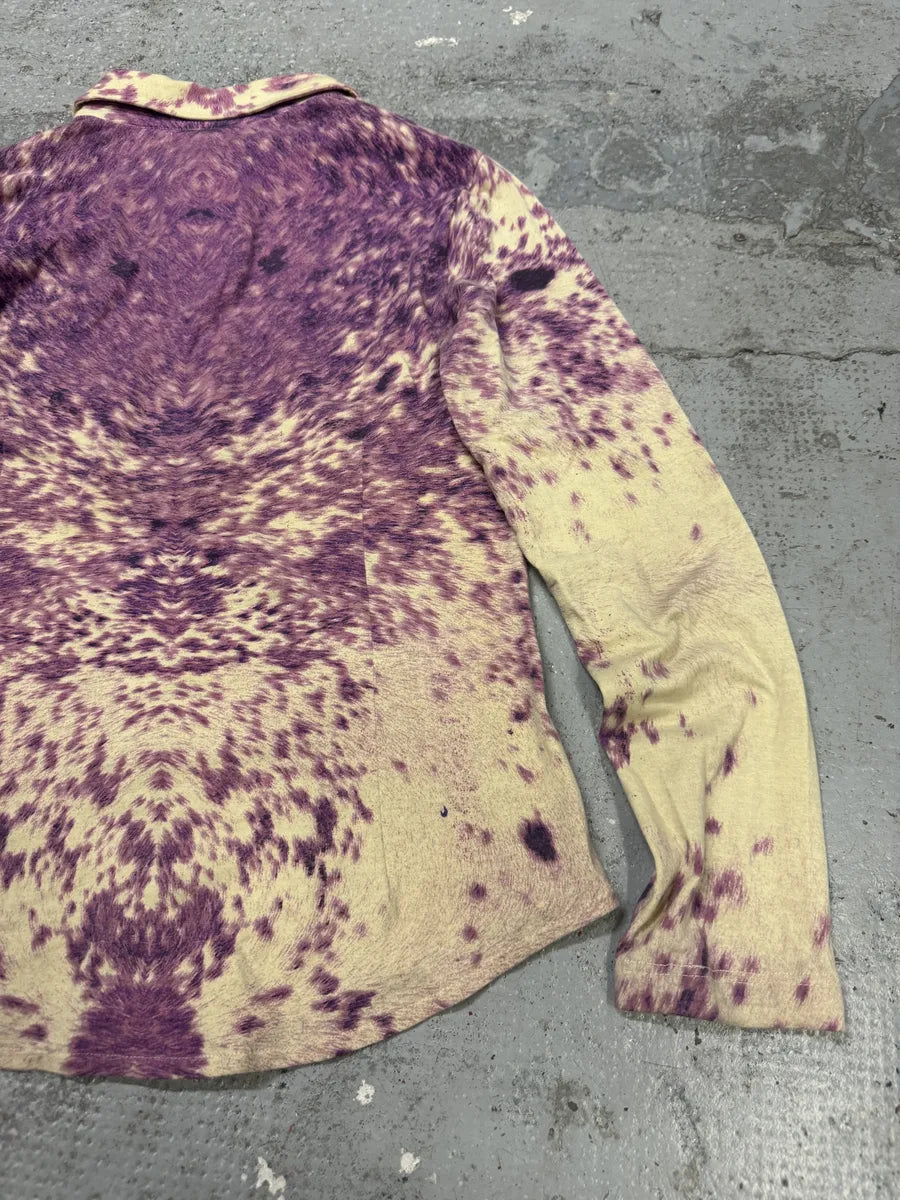 FW1999 Roberto Cavalli Fury Purple Movement Shirt cExRSxA 6