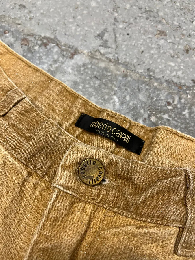 FW1999 Roberto Cavalli Gold Faded Pants (XS/S) aJaIeTH 9