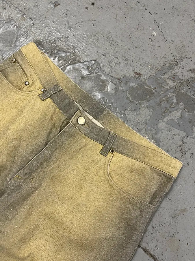 FW1999 Roberto Cavalli Gold Glamour Gradient Pants fBqGeJJ 5