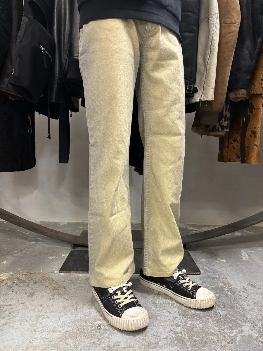 FW1999 Roberto Cavalli Gold Glamour Gradient Pants (S) kBHDUbj 4