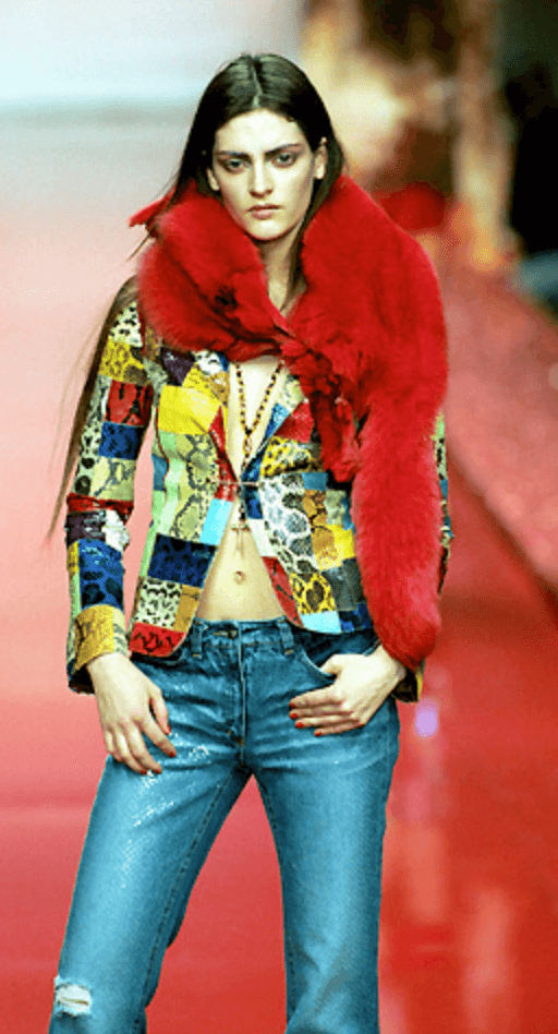 FW1999 Roberto Cavalli Navy Denim Sequin Flared Jeans uQMjFlD 1
