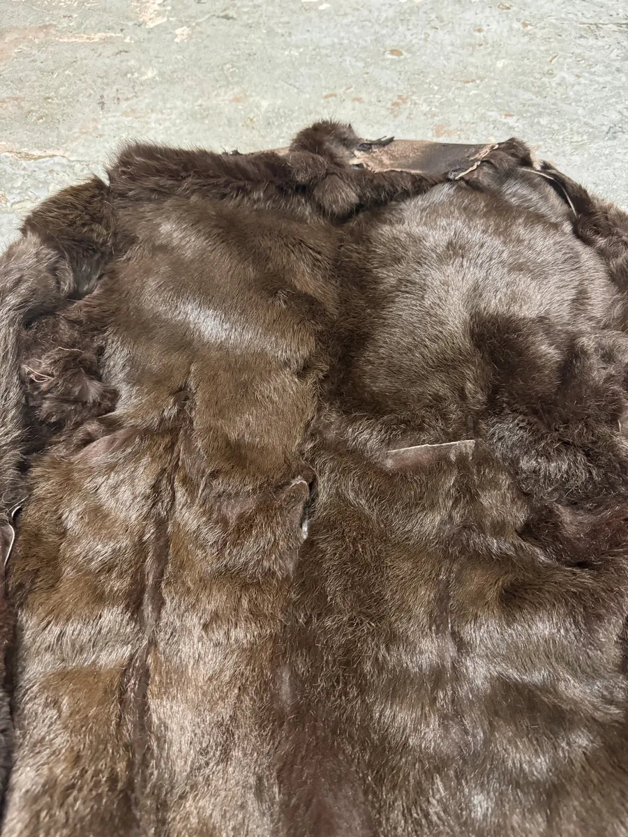 FW1999 Roberto Cavalli Reversible Brown Fur Leather Imperial Jacket (M/L) ShJzZUg 10
