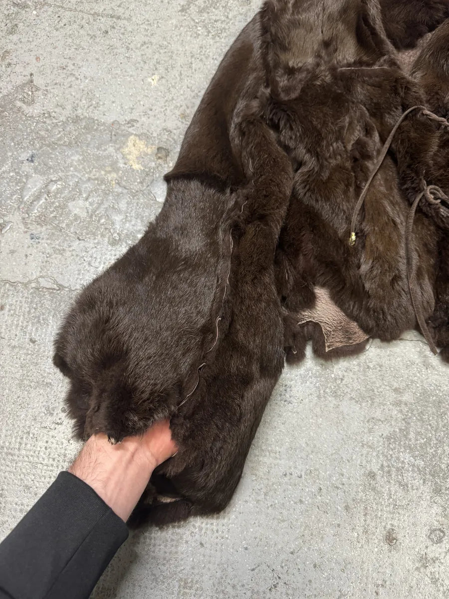 FW1999 Roberto Cavalli Reversible Brown Fur Leather Imperial Jacket (M/L) ShJzZUg 11