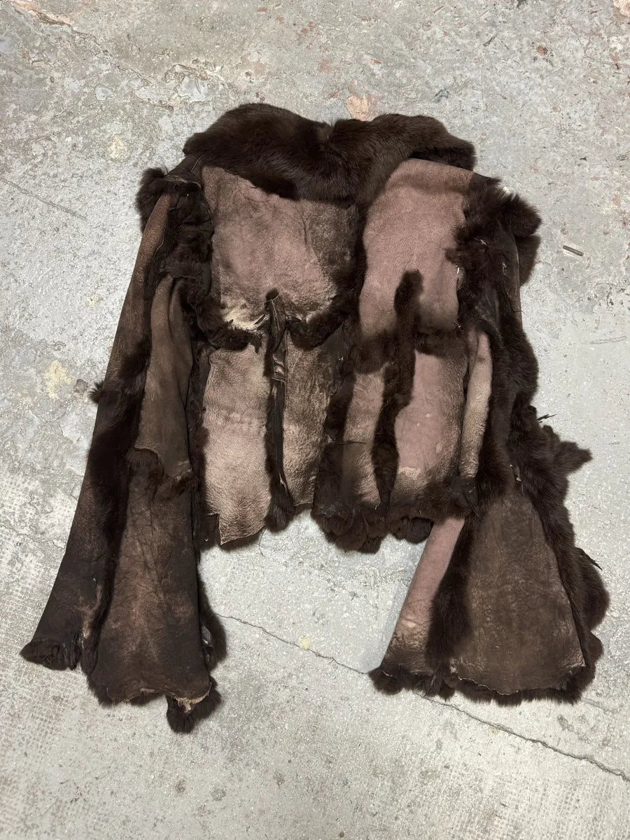 FW1999 Roberto Cavalli Reversible Brown Fur Leather Imperial Jacket (M/L) ShJzZUg 2