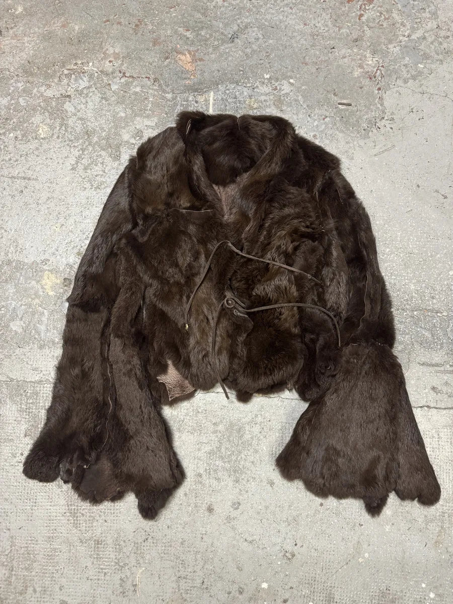 FW1999 Roberto Cavalli Reversible Brown Fur Leather Imperial Jacket (M/L) ShJzZUg 3