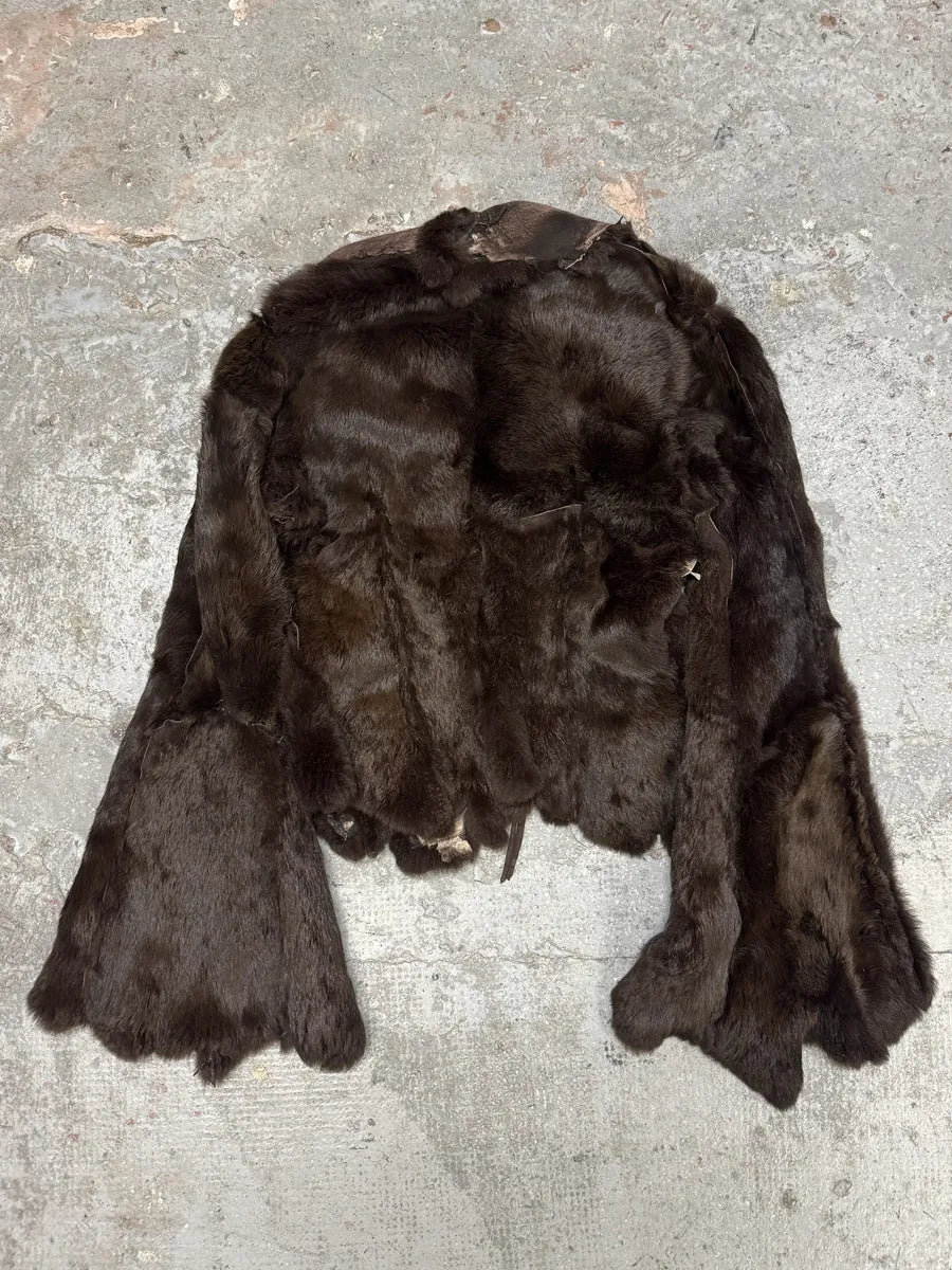 FW1999 Roberto Cavalli Reversible Brown Fur Leather Imperial Jacket (M/L) ShJzZUg 4