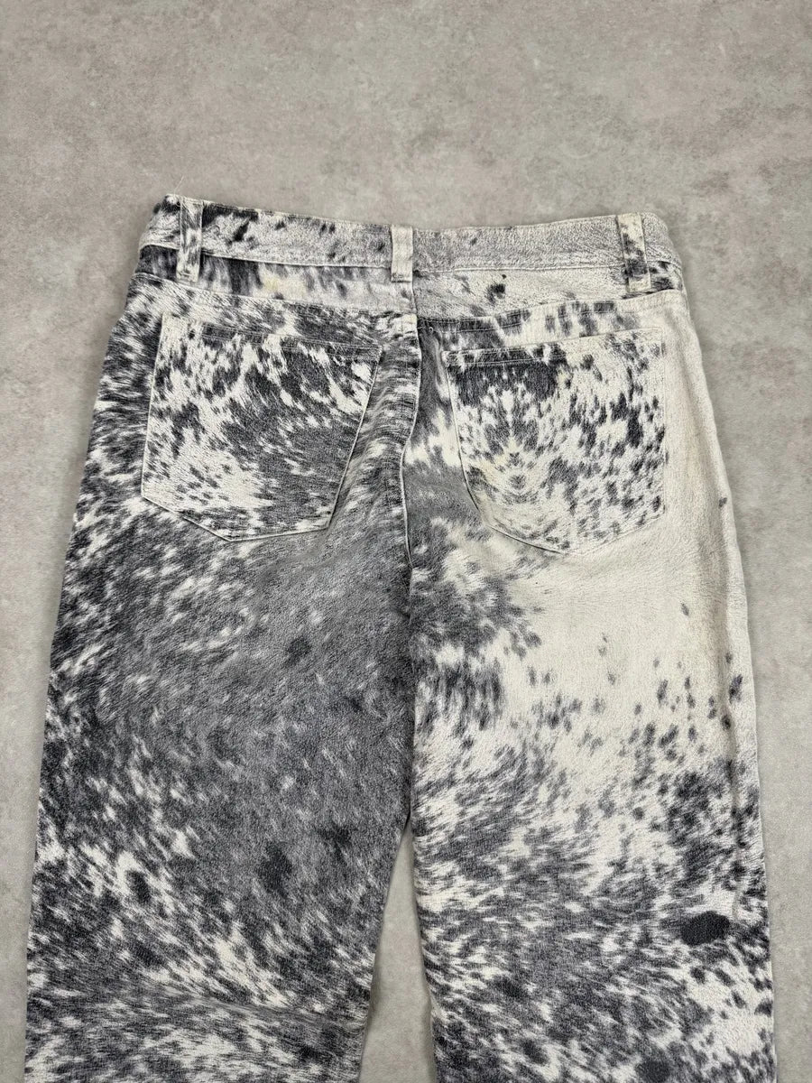 FW1999 Roberto Cavalli White Fury Print Movement Pants iEFibRM 5