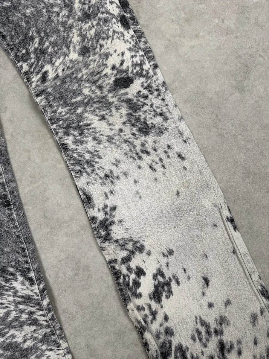 FW1999 Roberto Cavalli White Fury Print Movement Pants iEFibRM 9