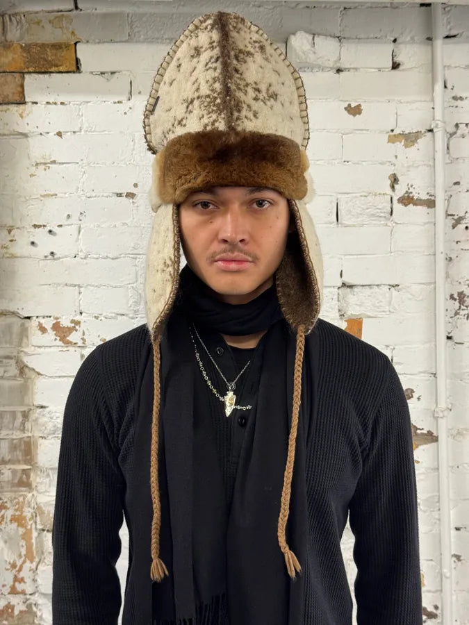 FW1999 Roberto Cavalli Wool Fur Chapka Hat LTNuTIn 1