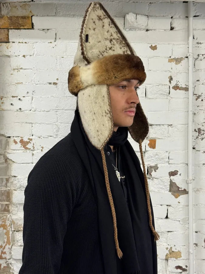 FW1999 Roberto Cavalli Wool Fur Chapka Hat LTNuTIn 2