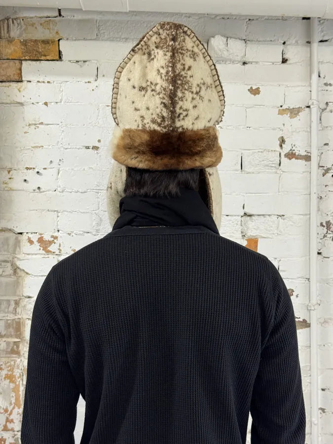 FW1999 Roberto Cavalli Wool Fur Chapka Hat LTNuTIn 3