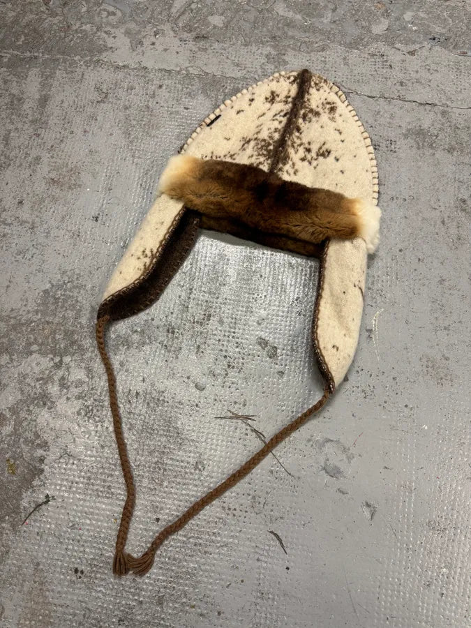 FW1999 Roberto Cavalli Wool Fur Chapka Hat LTNuTIn 6