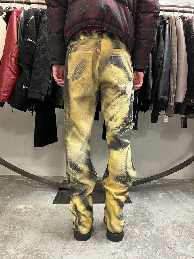 FW2000 Cavalli Yellow Savage Tiger Pants (M/L) UeyXmAX 3