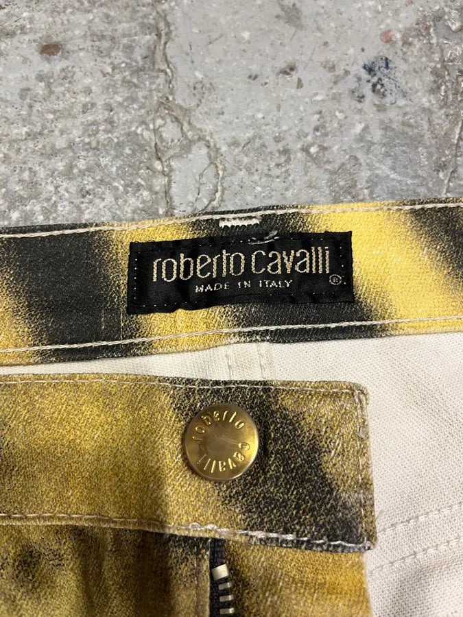 FW2000 Cavalli Yellow Savage Tiger Pants (M/L) UeyXmAX 6