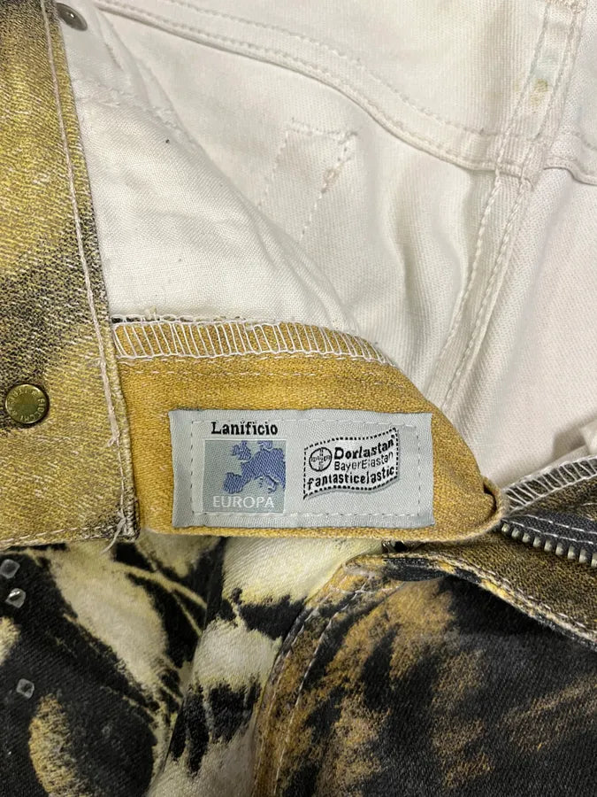 FW2000 Cavalli Yellow Savage Tiger Pants (M/L) UeyXmAX 8
