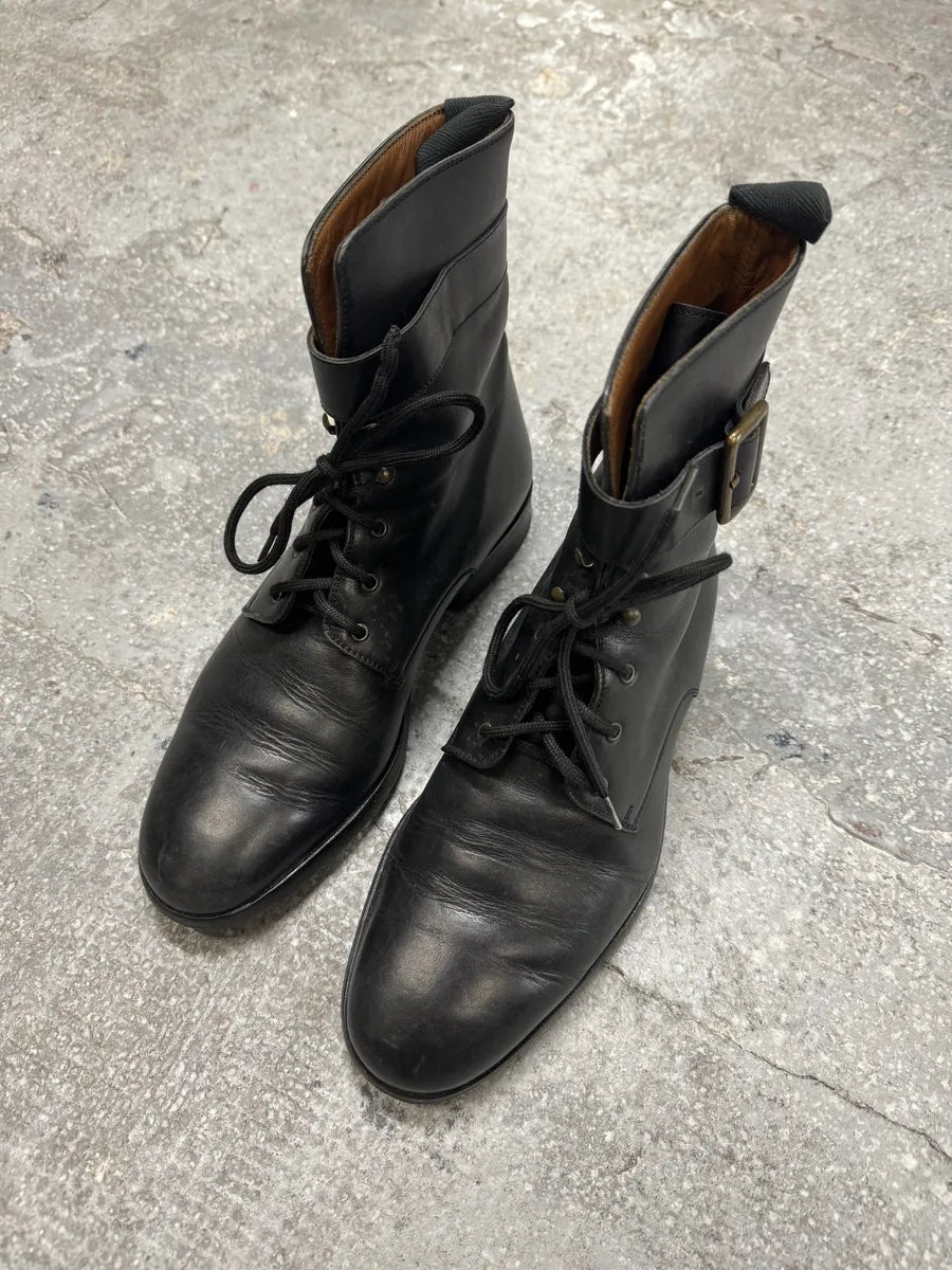 FW2000 Dolce & Gabbana Black Leather Boots (40.5eu/us7.5) 6