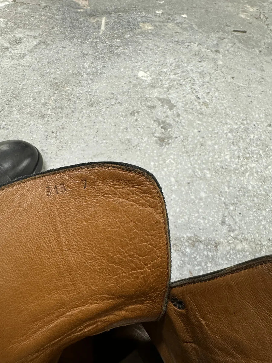 FW2000 Dolce & Gabbana Black Leather Boots (40.5eu/us7.5) 8