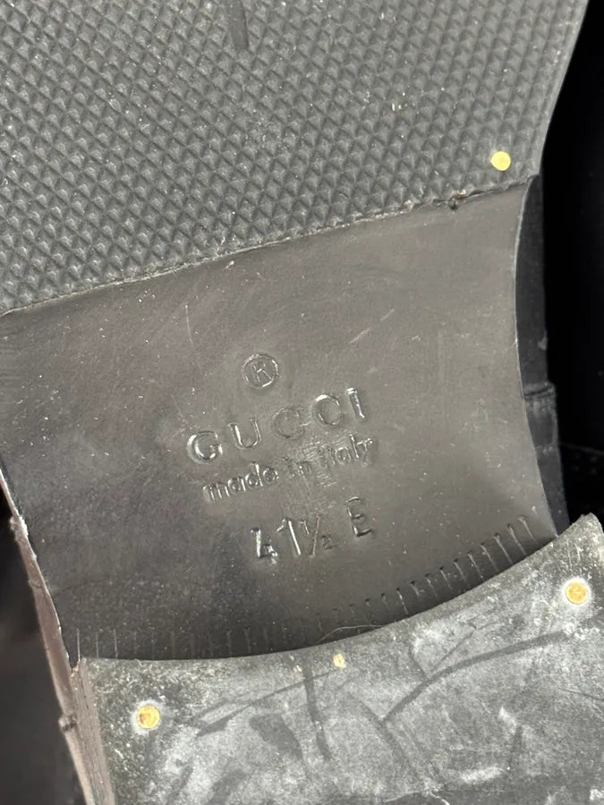 FW2000 Gucci Black Minimalist Fur Leather Boots Grsdyqh 11