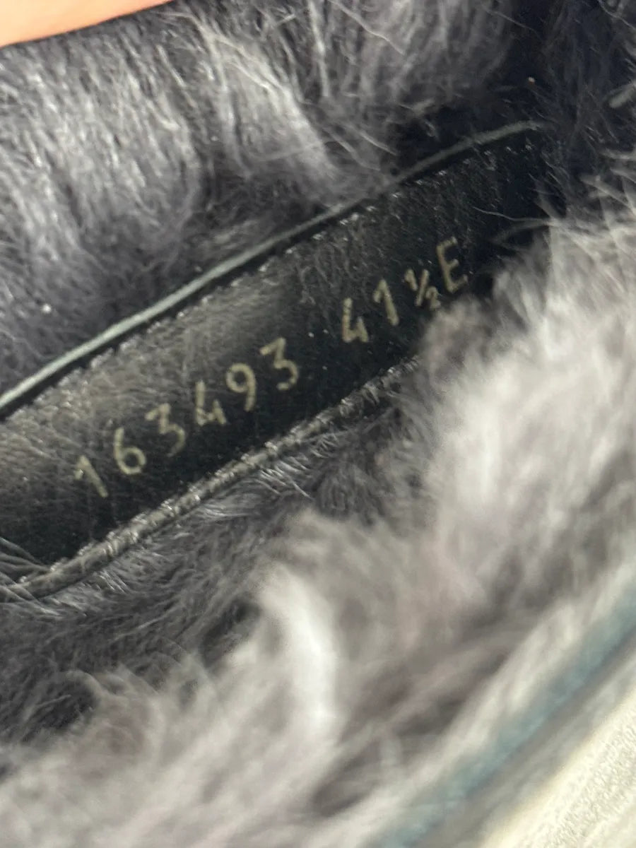 FW2000 Gucci Black Minimalist Fur Leather Boots Grsdyqh 12