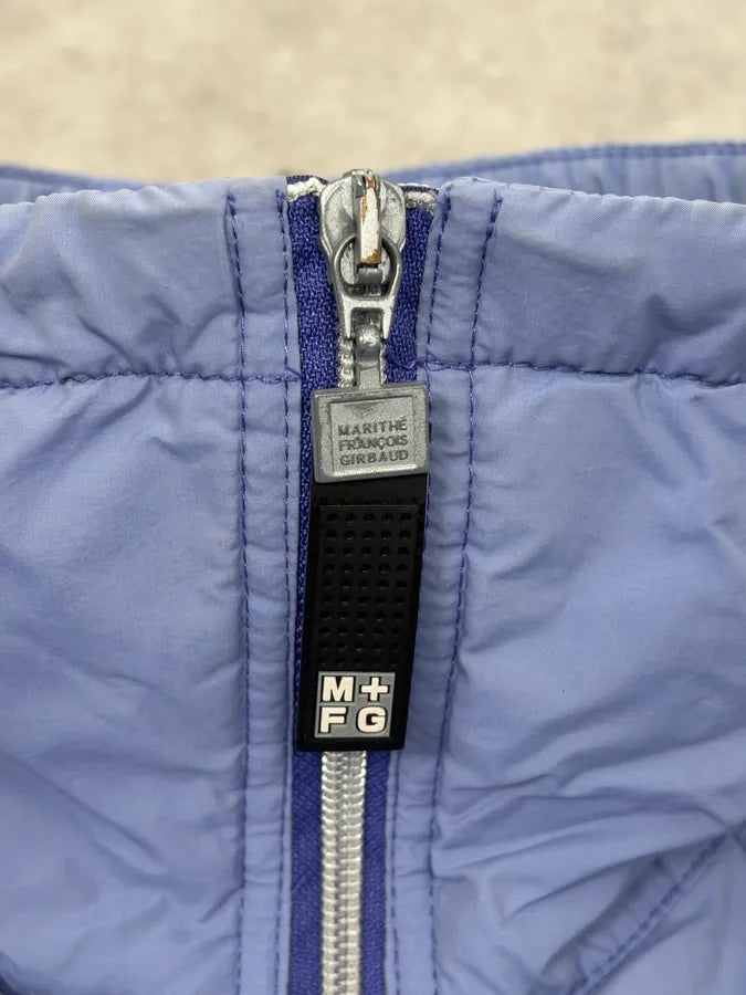 FW2000 Marithé + François Girbaud Light Blue Quilted Geometric Nylon Jacket zrRtPAE 9