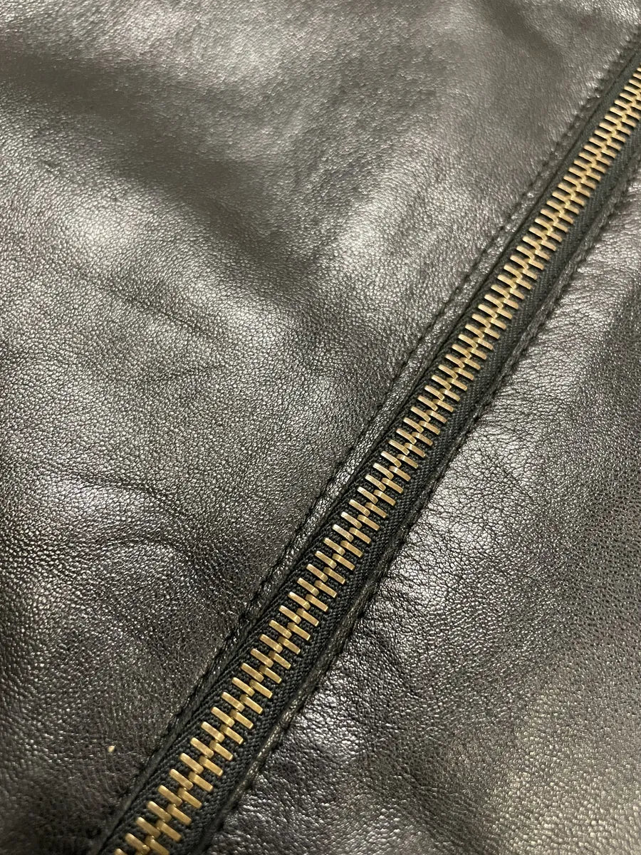 FW2000 Prada Black Pure Leather Jacket (S) 5