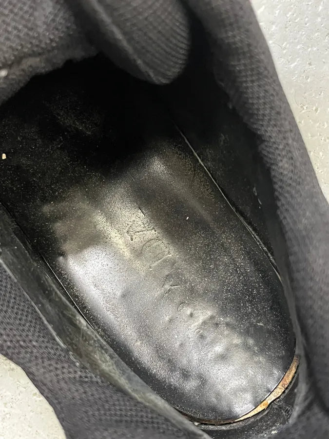 FW2000 Prada Black Strapped Leather Boots XncxeZp 9