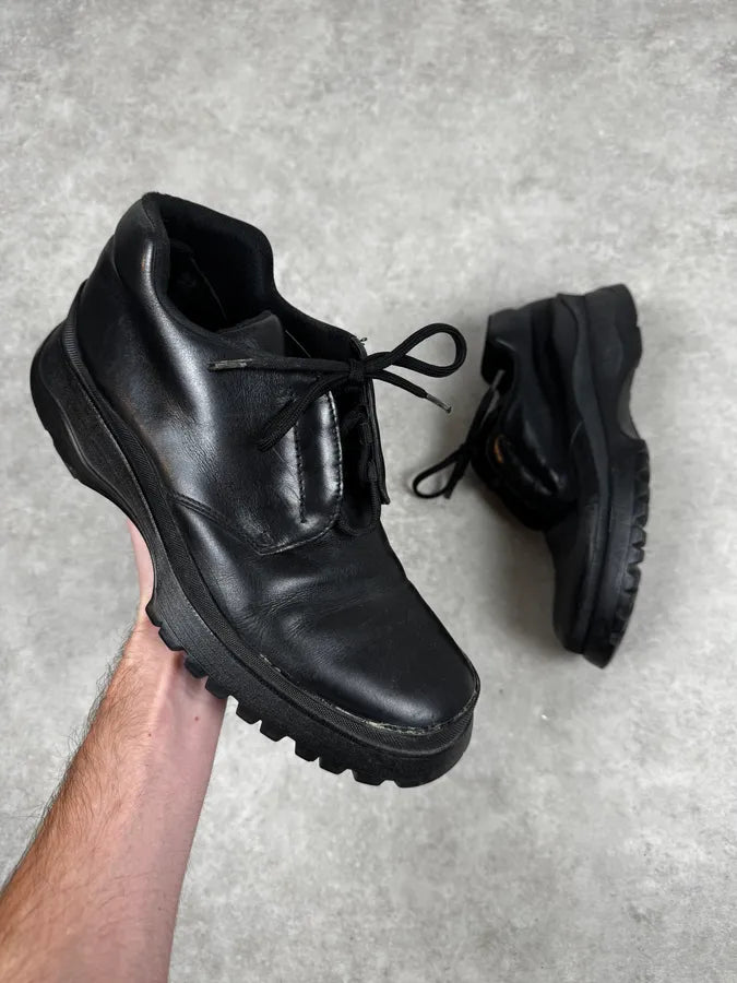 FW2000 Prada Black Vibram Leather Boots wsHotSi 0
