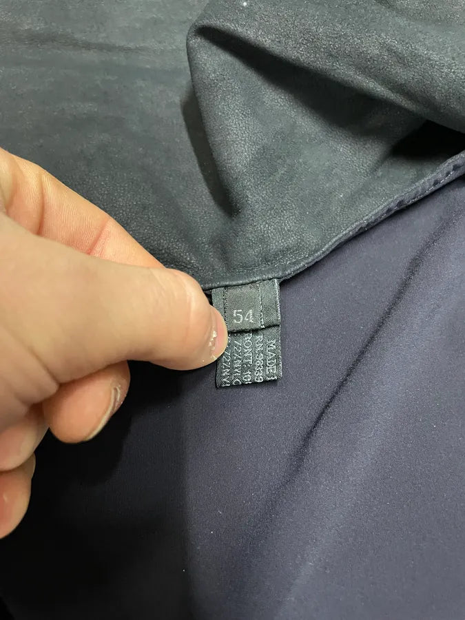 FW2000 Prada Hybrid Leather Cardigan YjNbfXh 8