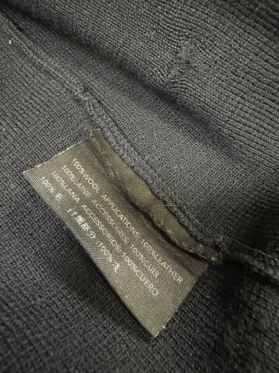 FW2000 Prada Navy Zip-up Sweater (L) jpqqtkY 10