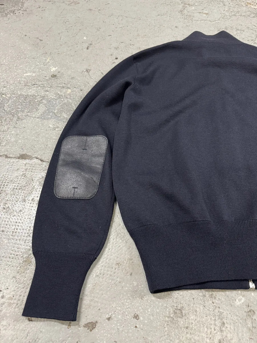 FW2000 Prada Navy Zip-up Sweater (L) jpqqtkY 5