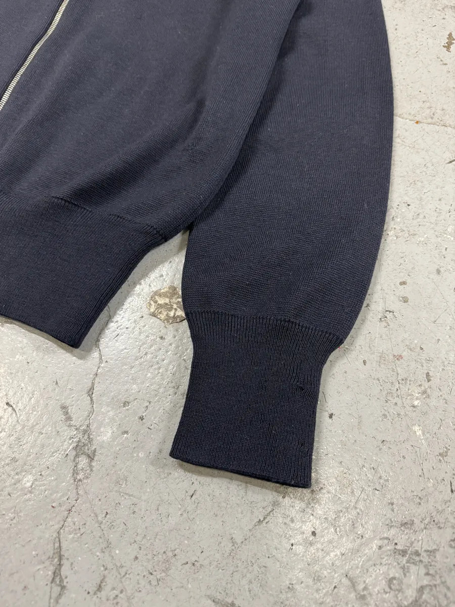 FW2000 Prada Navy Zip-up Sweater (L) jpqqtkY 6
