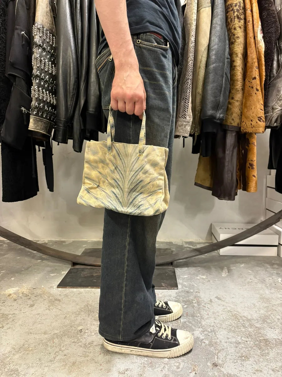 FW2000 Roberto Cavalli Beige & Navy Bag (OS) KdqfVSu 1