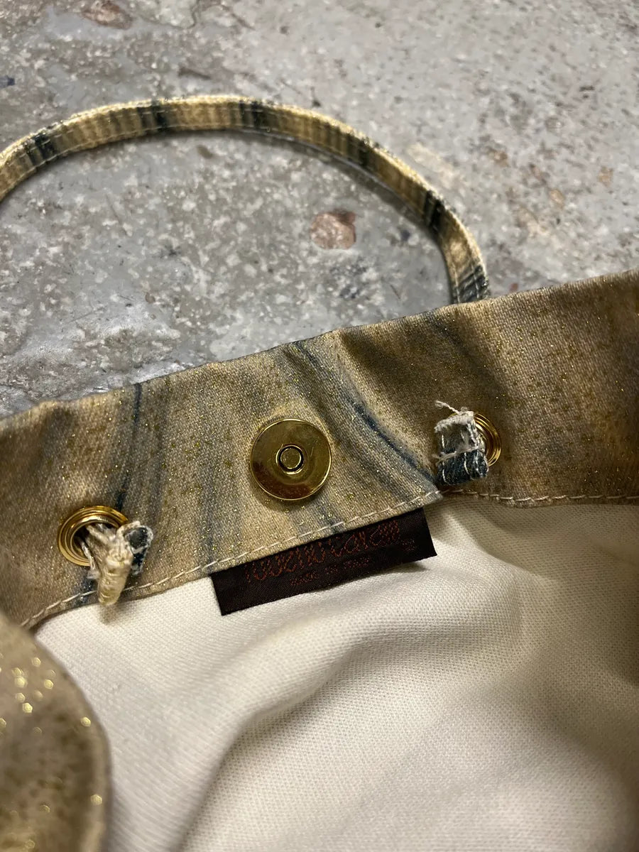 FW2000 Roberto Cavalli Beige & Navy Bag (OS) KdqfVSu 3