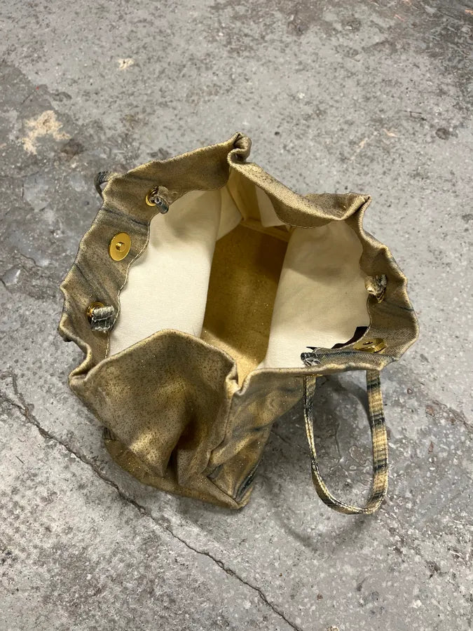 FW2000 Roberto Cavalli Beige & Navy Bag (OS) KdqfVSu 4