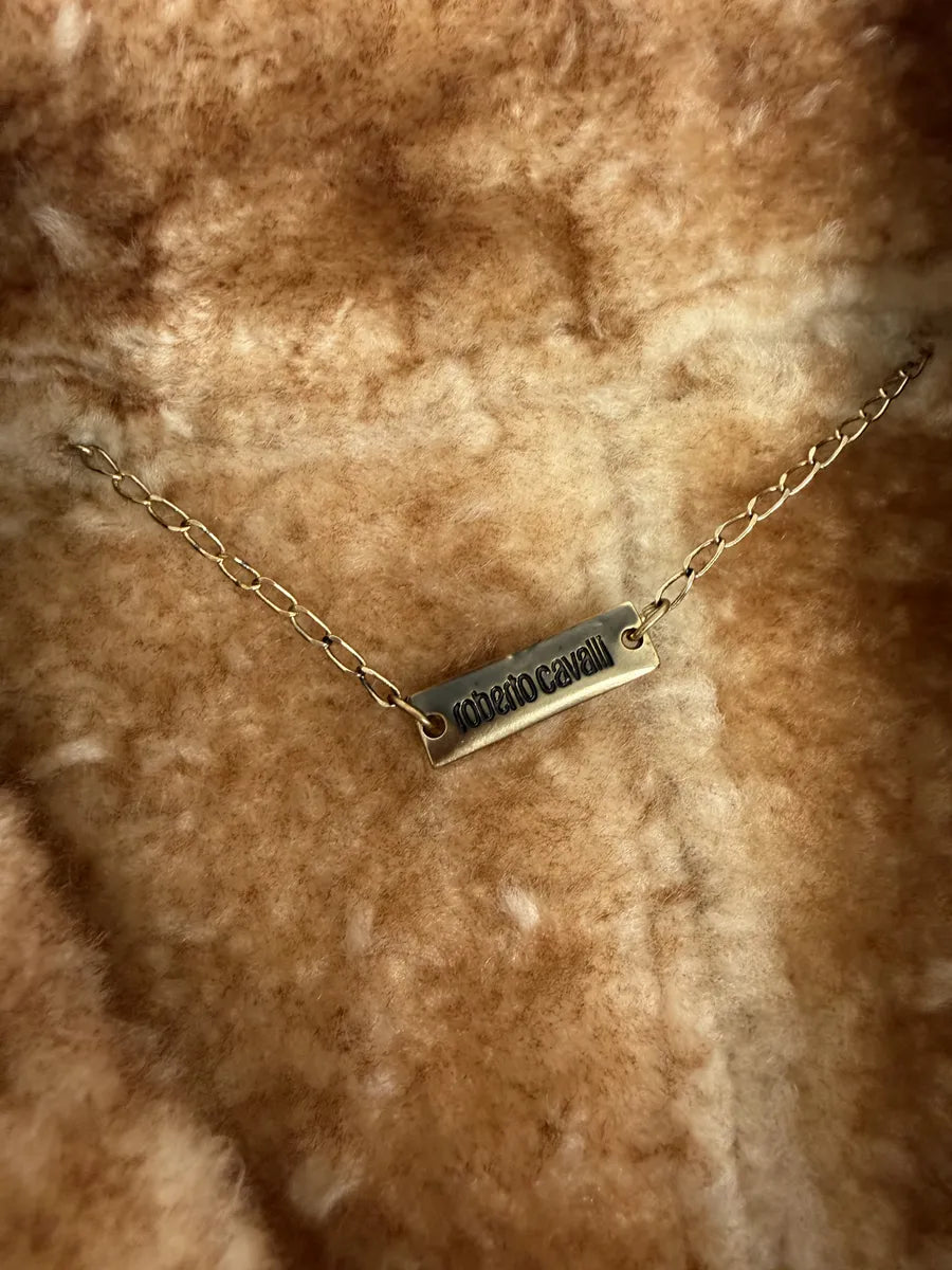 FW2000 Roberto Cavalli Beige Shearling Leather Jacket  eTmJcDt 9