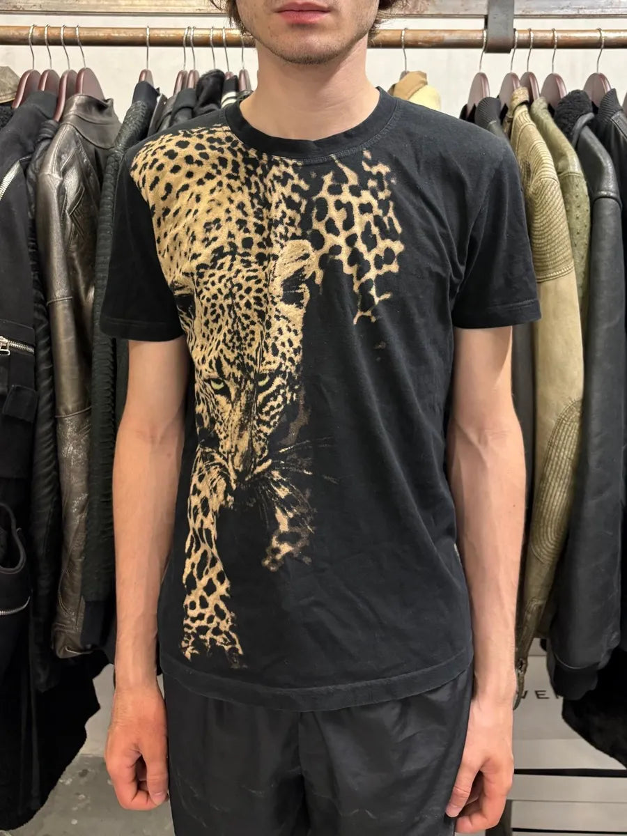 FW2000 Roberto Cavalli Black Leopard T-Shirt (S) PPFshvM 1