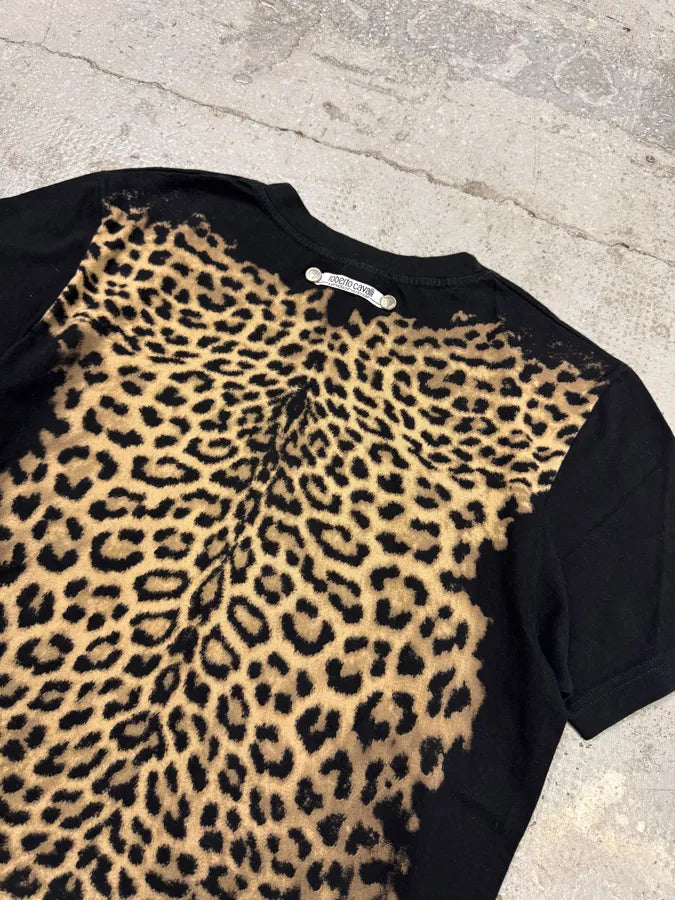 FW2000 Roberto Cavalli Black Leopard T-Shirt (S) PPFshvM 4
