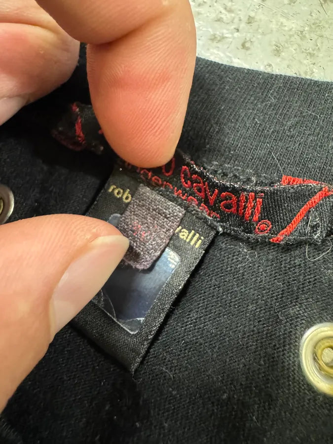 FW2000 Roberto Cavalli Black Leopard T-Shirt (S) PPFshvM 6