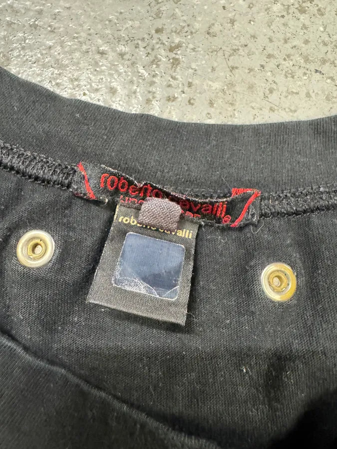 FW2000 Roberto Cavalli Black Leopard T-Shirt (S) PPFshvM 7