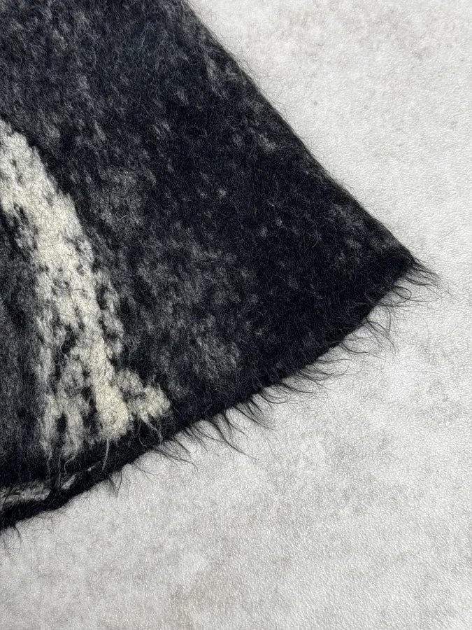AW2002 Roberto Cavalli Black Mohair Abstract Animal Print Cardigan ulvoBOY 11