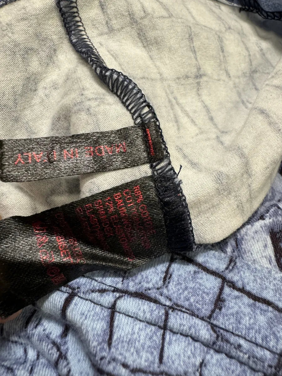 FW2000 Roberto Cavalli Blue Crocodile Effect Tee-Shirt (S) 5