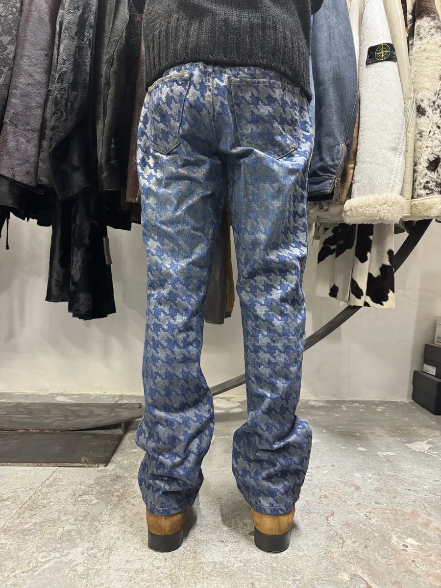 FW2000 Roberto Cavalli Blue Faded Raw Denim Pants (M) 1