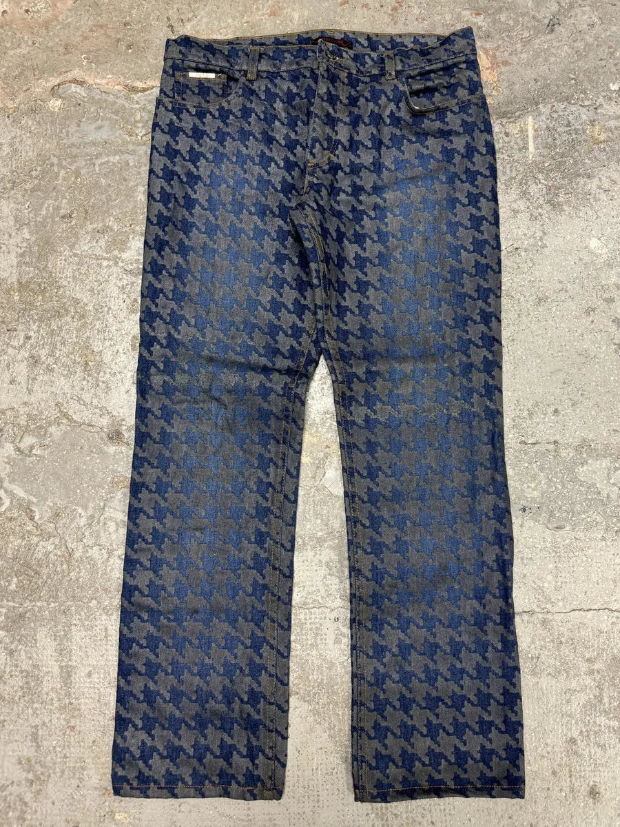 FW2000 Roberto Cavalli Blue Faded Raw Denim Pants (M) 2