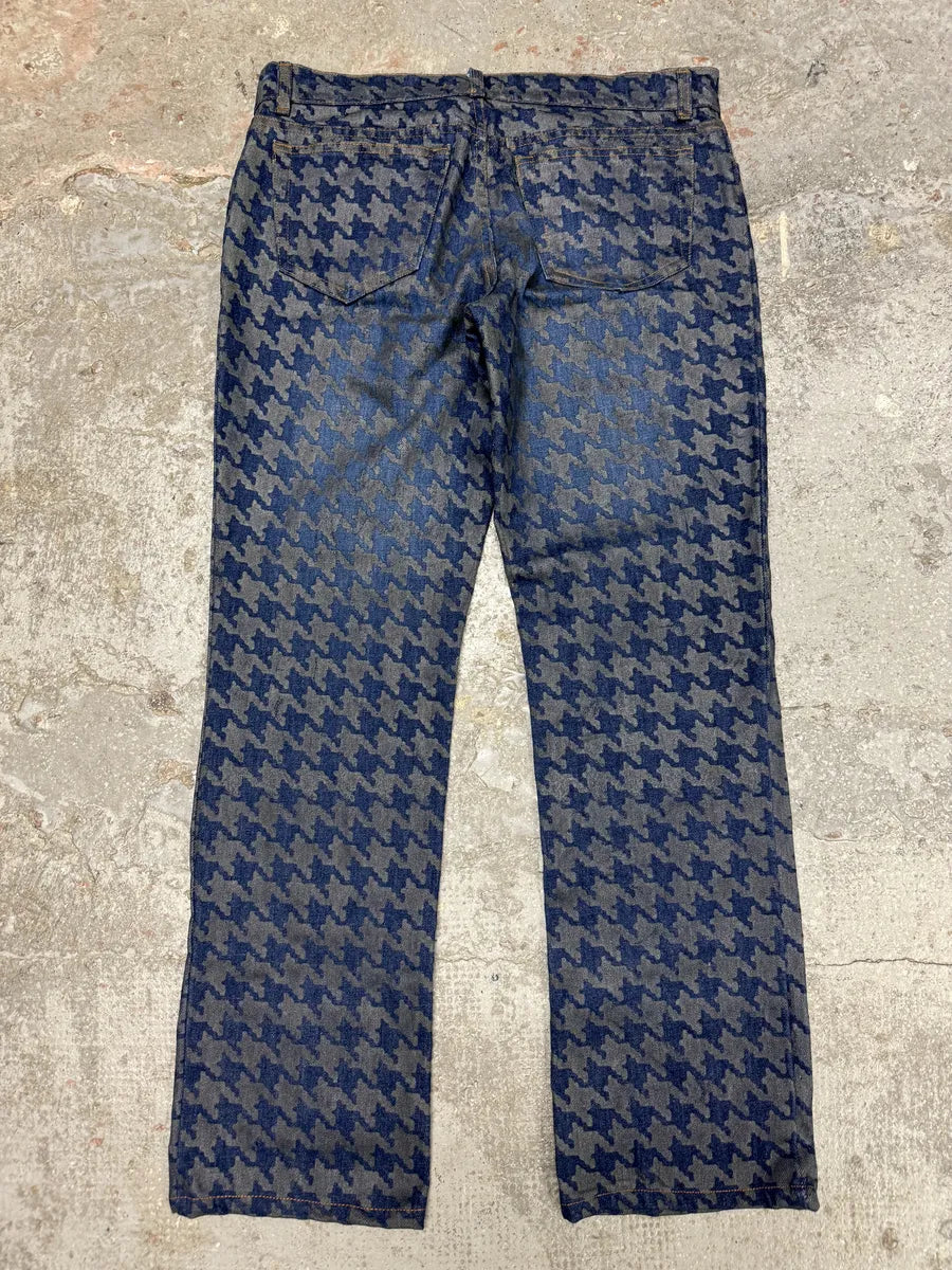 FW2000 Roberto Cavalli Blue Faded Raw Denim Pants (M) 4