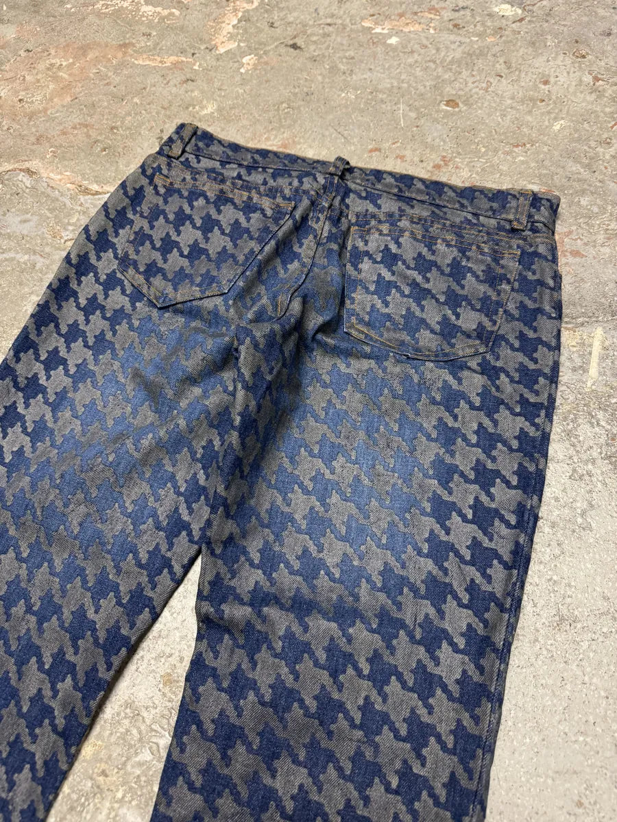 FW2000 Roberto Cavalli Blue Faded Raw Denim Pants (M) 5
