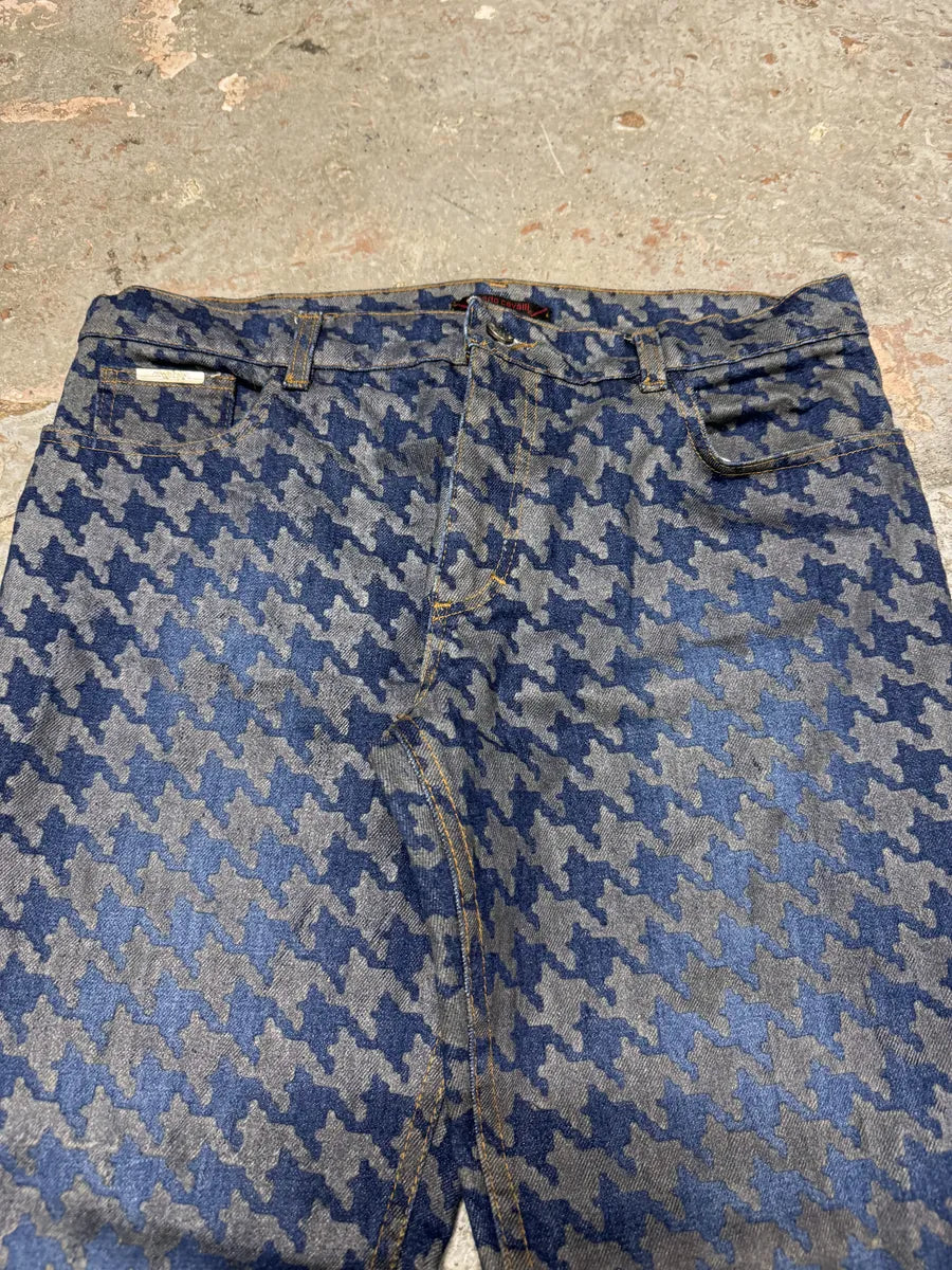 FW2000 Roberto Cavalli Blue Faded Raw Denim Pants (M) 9