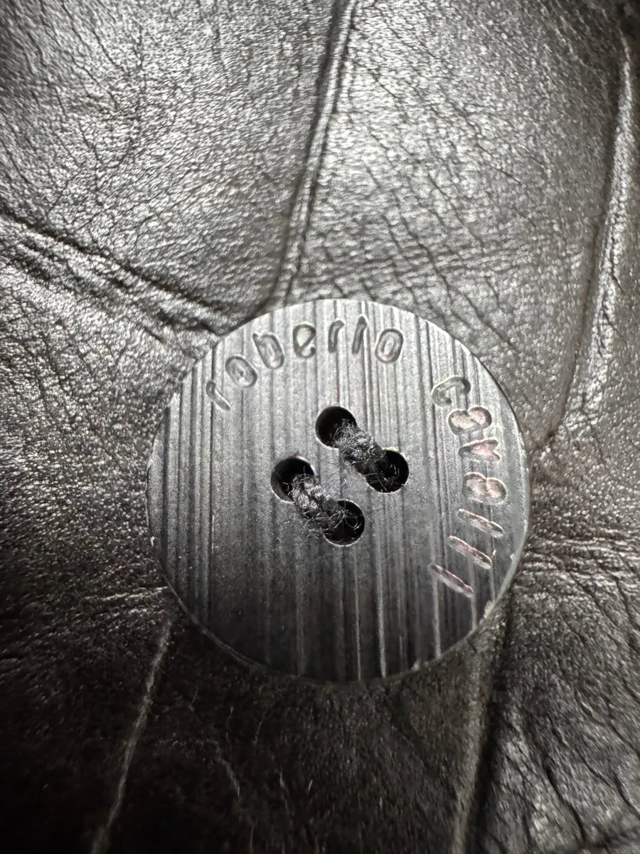 FW2000 Roberto Cavalli Crocodile Effect Leather Black Skirt (S) mMbJmrr 6