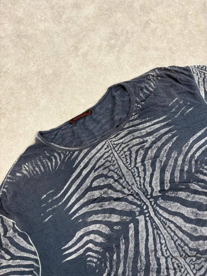 FW2000 Roberto Cavalli Dark Zebra T-Shirt fxxQvTy 4